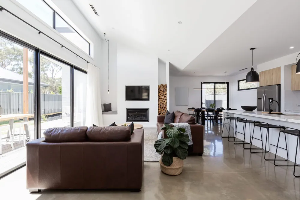 Freshly painted open living space by Proline Painting