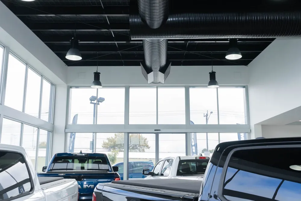 Commercial showroom interior painted by Proline Painting